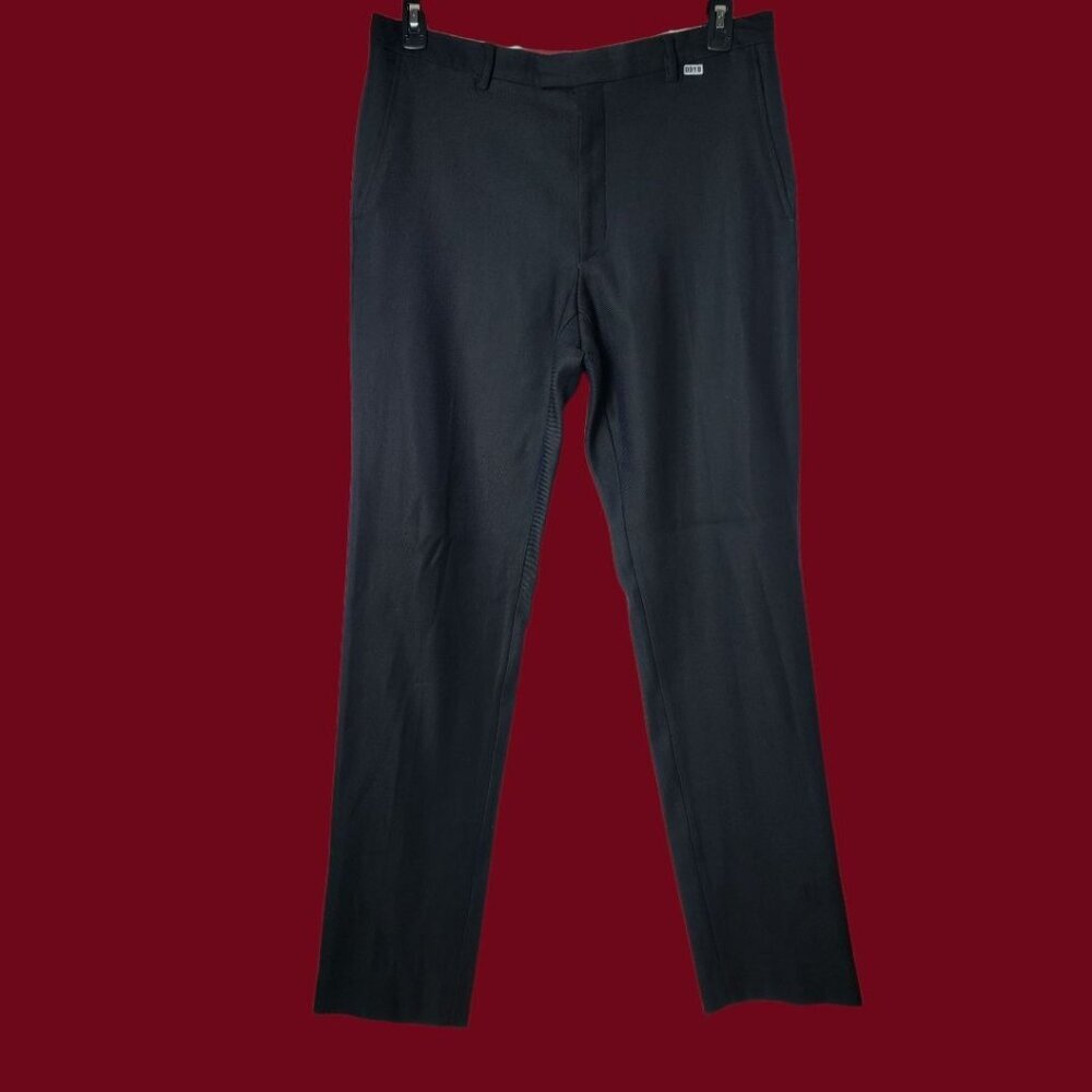 Salvatore Ferragamo Mens Wool Blend Trousers Made in Italy Midnight Blue  Size52